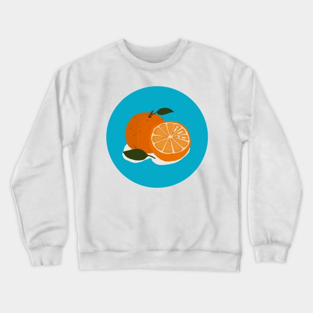 Orange Crewneck Sweatshirt by theladyernestember